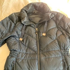 Athleta navy down jacket size 1x.